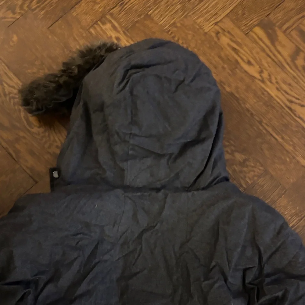 Jacadi Charcoal Puffer Jacket with Faux Fur Hood